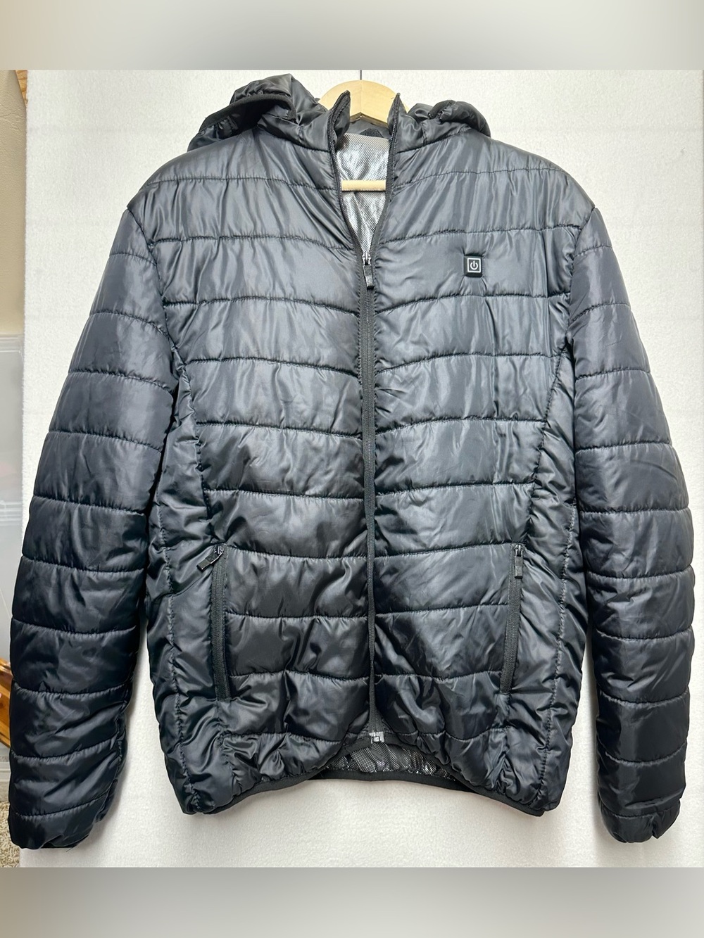 Heated Electric Jacket Men’s XL – Working – Puffer Hooded Coat | USB